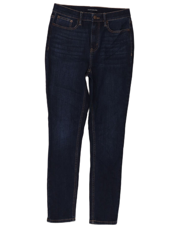 Calvin Klein Jean skinny pour femme US 6 Medium W29 L29 Bleu marine Coton