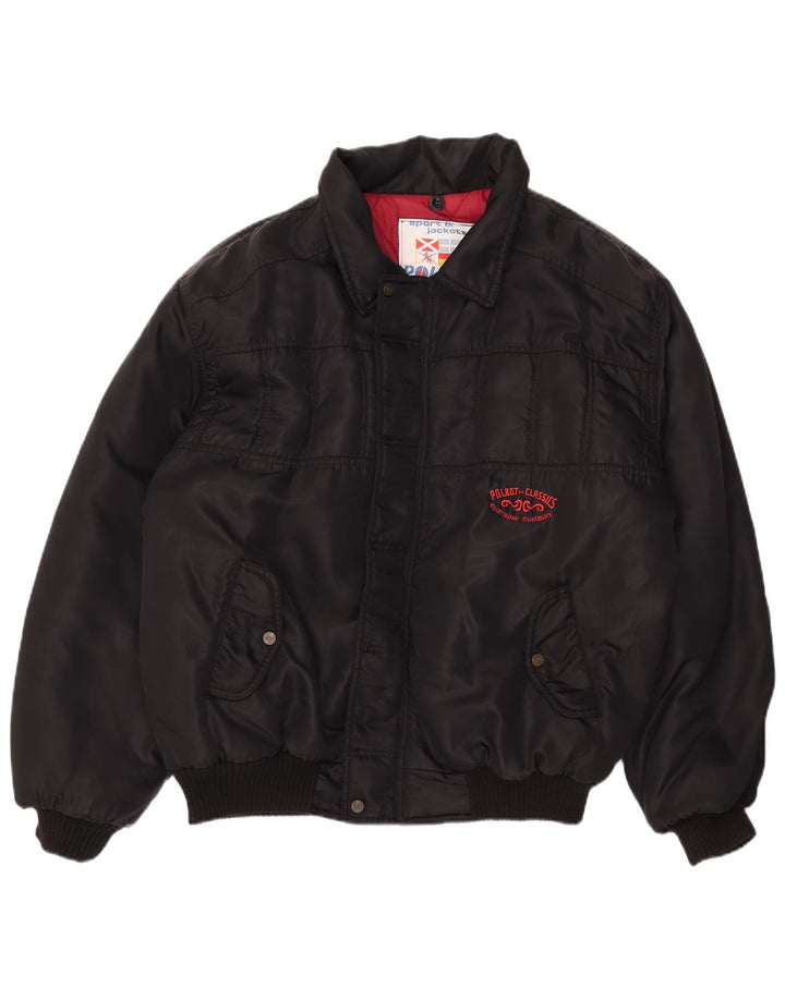 Polbot Veste Bomber Homme UK 42 XL Noir Polyamide