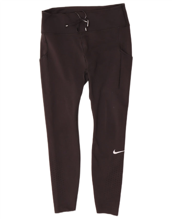 Legging Nike Dri Fit pour femme UK 14 Large Noir Polyester
