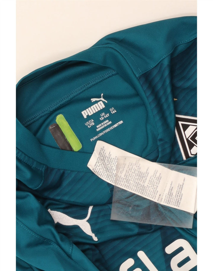 Puma Haut à manches longues BVB Dortmund Graphic pour garçon 13-14 ans Bleu géométrique