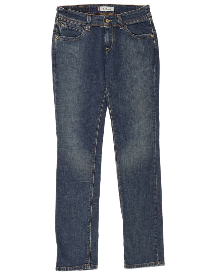 Levi's Jean Slim 571 Femme W30 L32 Bleu Coton