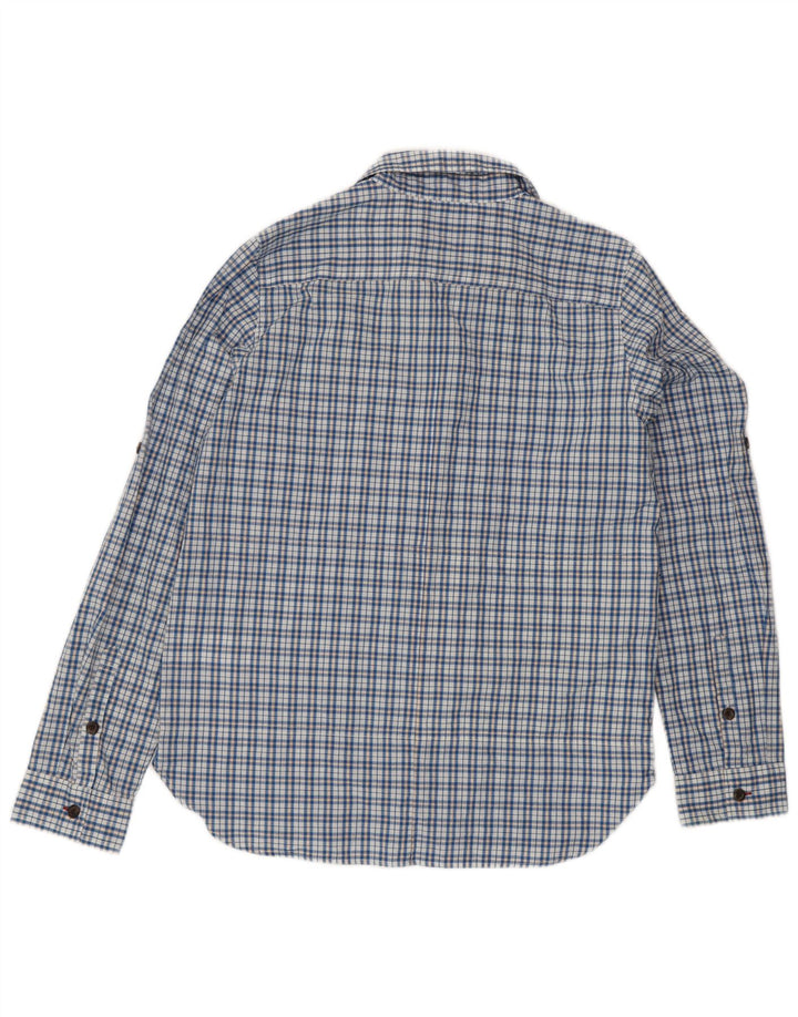 Patagonia Chemise Femme UK 14 Coton Bleu Moyen à Carreaux