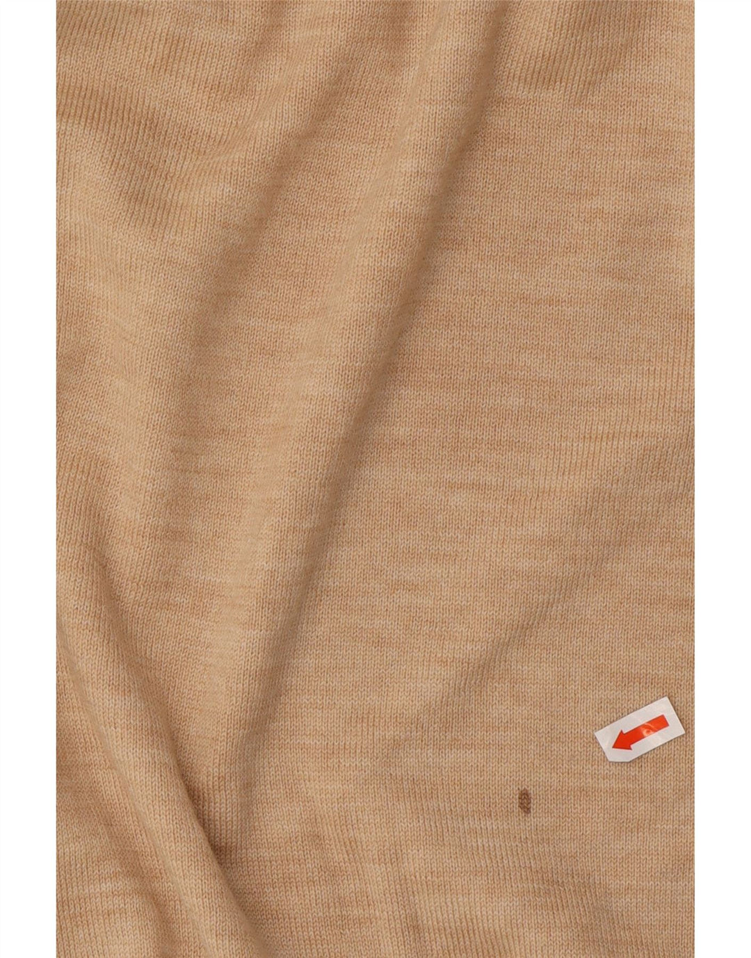 UNGARO Mens V-Neck Jumper Sweater IT 48 Medium Beige Wool