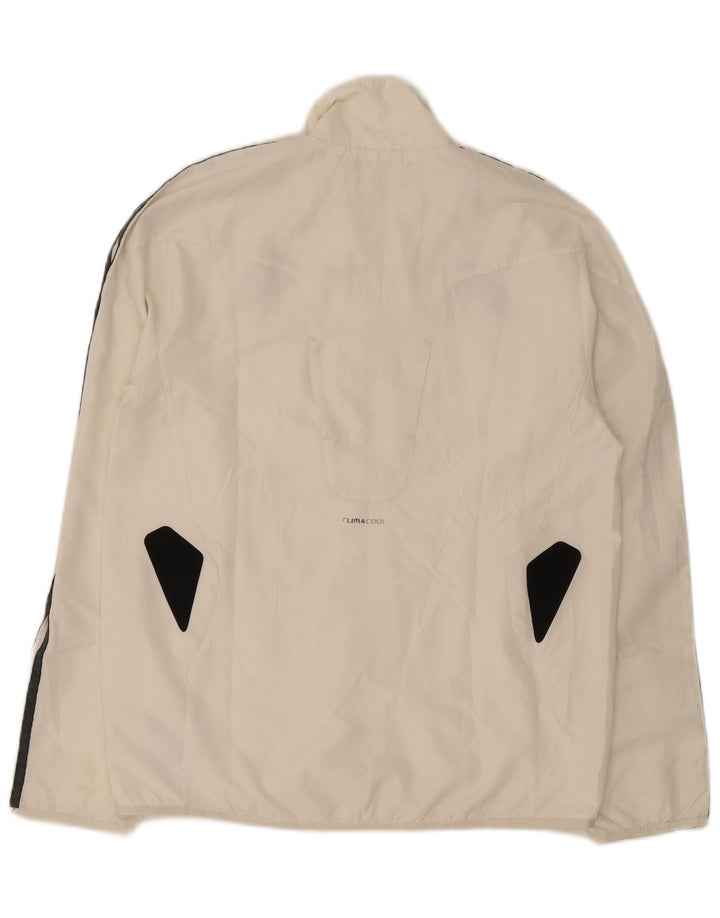 Adidas Hommes Climacool Survêtement Top Veste Petit Blanc Colorblock