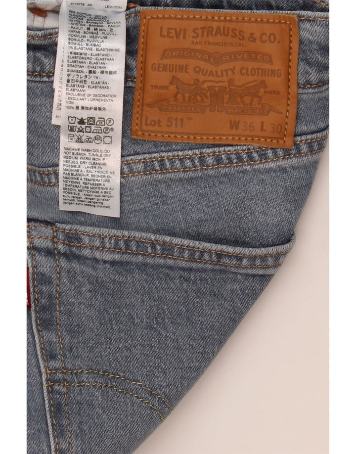 Levi's Jean Slim 511 Homme Bleu W36 L30 Coton