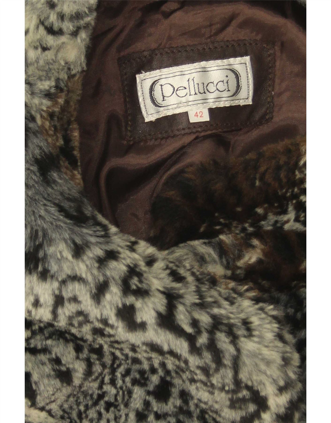 gilet surdimensionné femme vintage EU 42 Grand imprimé animal multicolore