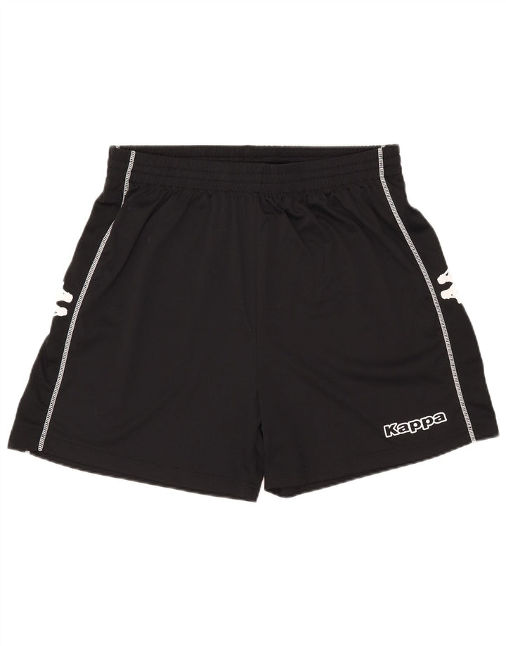 Kappa Short de sport graphique pour homme 2XL Noir Polyester