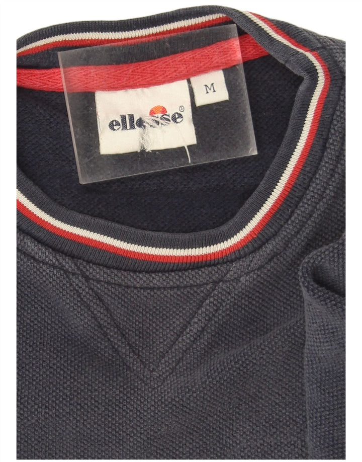 Ellesse Pull Italia Graphic Sweatshirt Homme Bleu Marine Moyen Colourblock