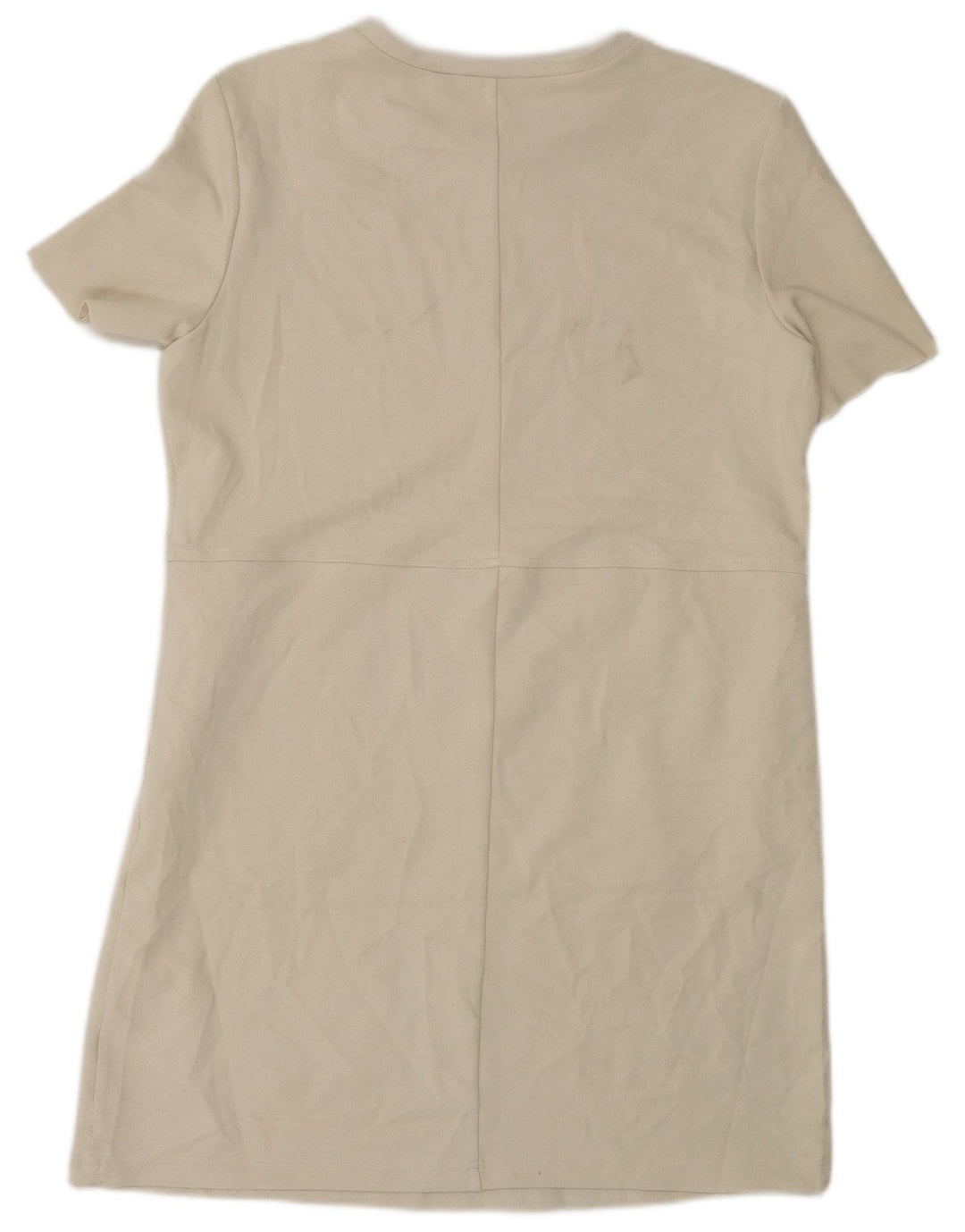 Zara Robe droite pour femme UK 44 Polyester beige moyen