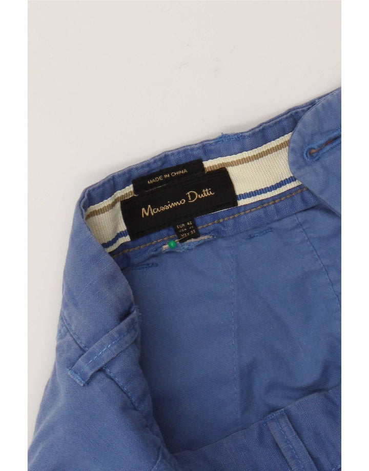 Massimo Dutti Short cargo pour homme EU 42 Large W32 Bleu