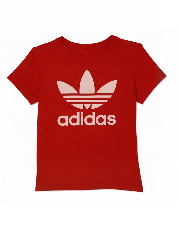 Adidas T-Shirt Graphique Garçon 10-11 ans Rouge Coton