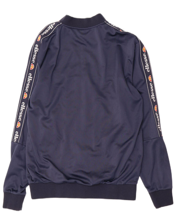 ELLESSE Veste de Survêtement Graphique Homme Petit Bleu Marine Polyester