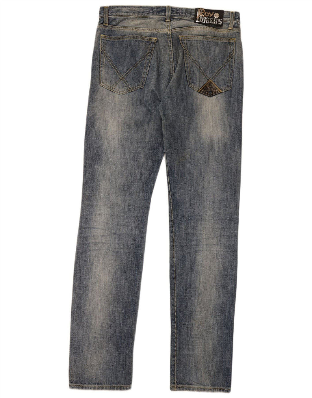 ROY ROGERS Jean Droit De Luxe Homme W33 L36 Bleu Coton
