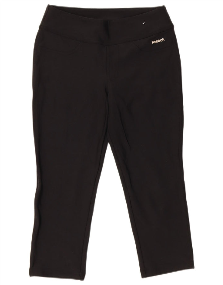 Reebok Pantalon Capri Femme W28 L19 Nylon Noir