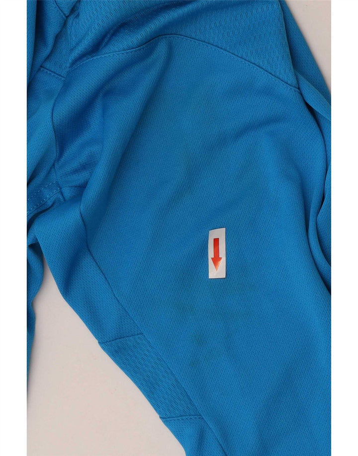Adidas Hommes Climalite Top Manches Longues XL Bleu Polyester
