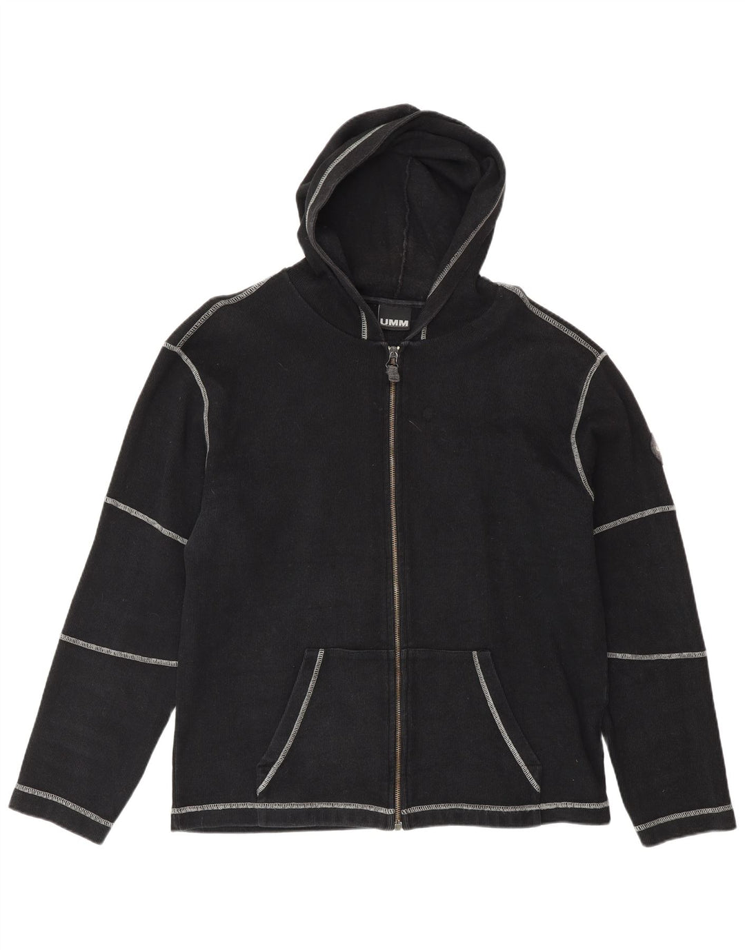 UMM Cardigan à capuche pour homme 2XL en coton noir