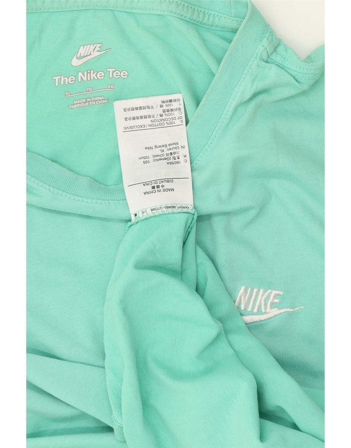 Nike T-Shirt Homme Top XL Coton Turquoise
