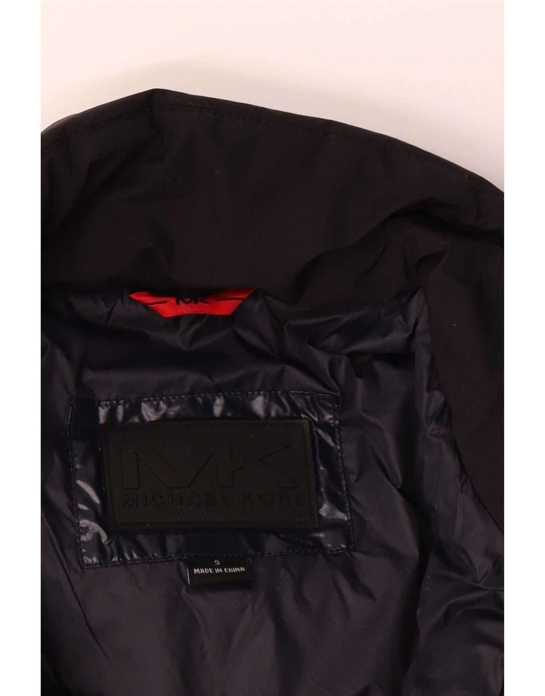 Michael Kors Veste matelassée coupe ample pour homme UK 36 Small Bleu marine Polyester