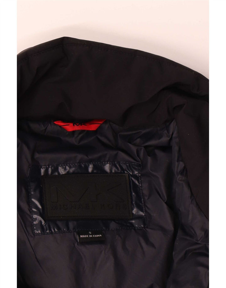 Michael Kors Veste matelassée coupe ample pour homme UK 36 Small Bleu marine Polyester