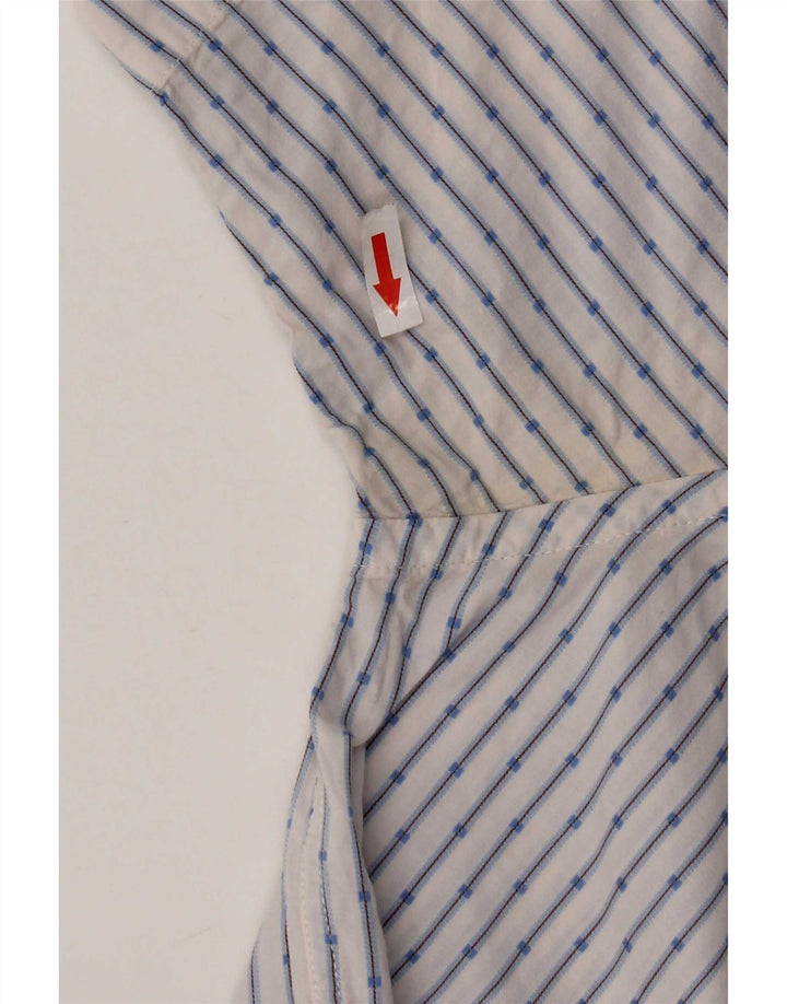 Gap Chemise décontractée à manches courtes pour homme en coton rayé blanc moyen