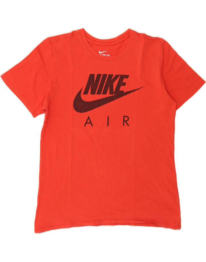 NIKE Mens Air Graphic T-Shirt Top Medium Red Cotton Vintage Nike and Second-Hand Nike from Messina Hembry 