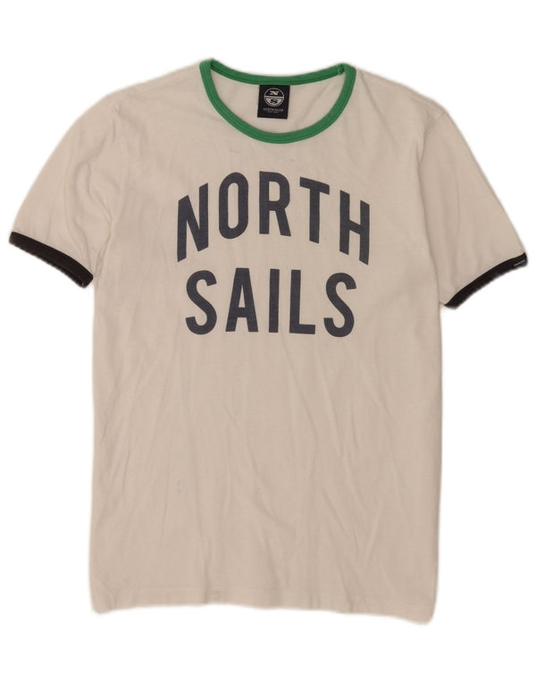 North Sails T-Shirt Graphique Fille 13-14 Ans Blanc