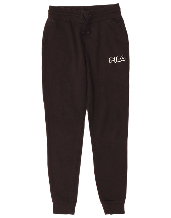 Fila Pantalon de survêtement graphique pour femme UK 10 Small Noir