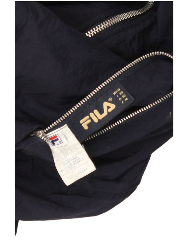 FILA Veste réversible à capuche pour homme IT 50 Large Bleu marine Colourblock