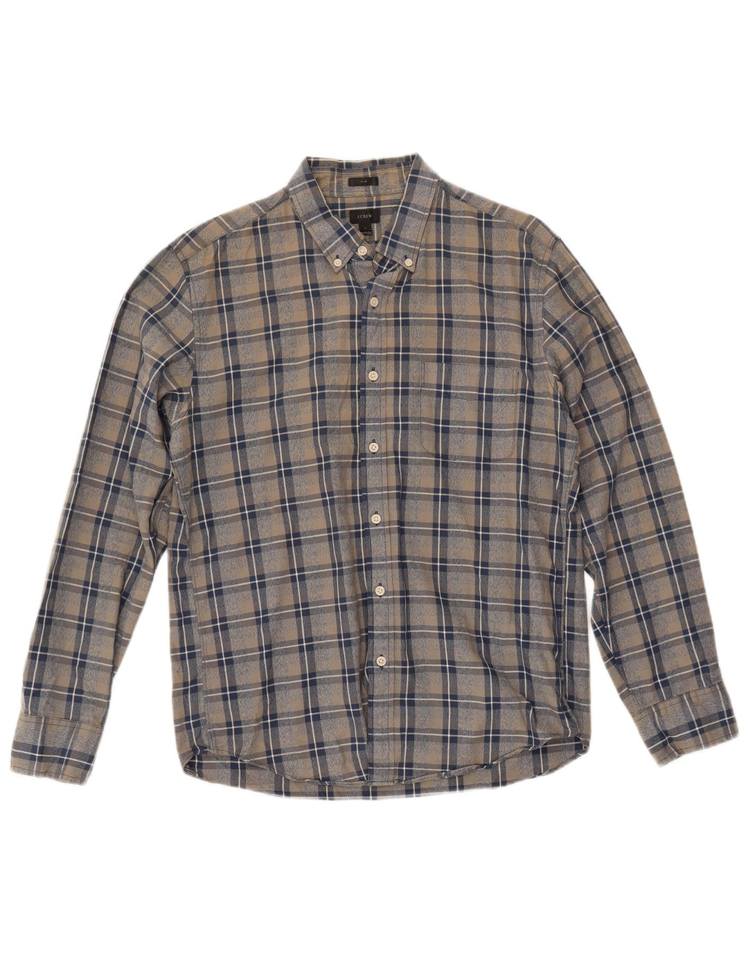 J. Crew Chemise Slim Fit Homme Grand Carreau Multicolore Coton