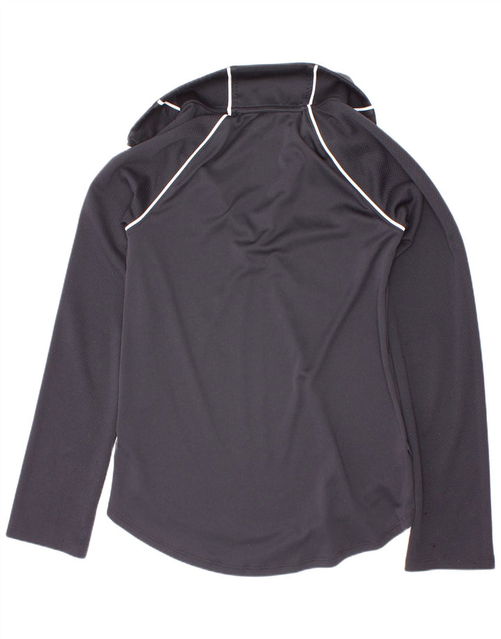 Under Armour Haut ajusté graphique à manches longues pour fille 9-10 ans Noir moyen
