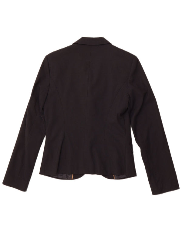S.OLIVER Veste blazer à 2 boutons pour femme UK 10 Petites rayures bleu marine
