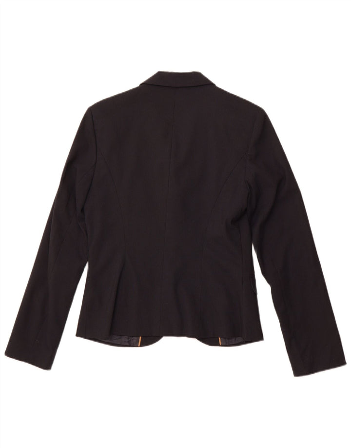 S.OLIVER Veste blazer à 2 boutons pour femme UK 10 Petites rayures bleu marine