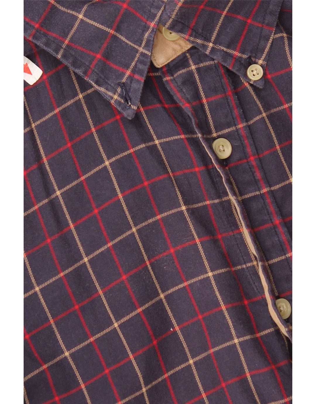 Tommy Hilfiger Chemise en flanelle pour homme Petit carreaux en coton bleu marine