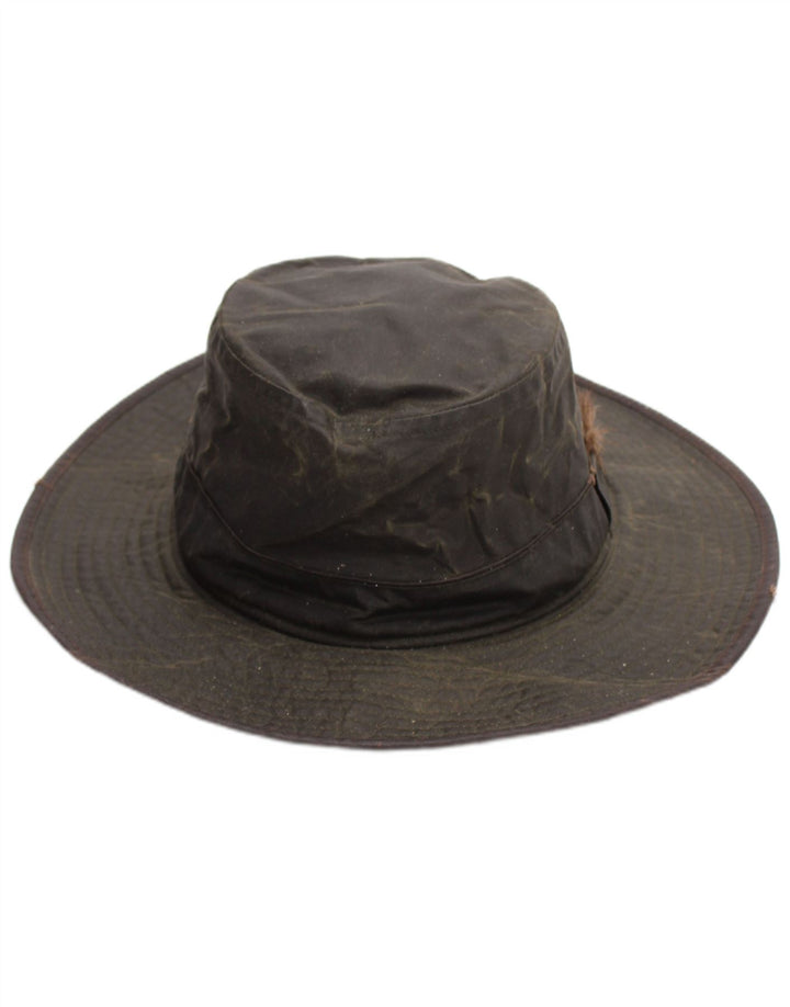 vintage Mens Waxed Bucket Hat Grand Coton Kaki