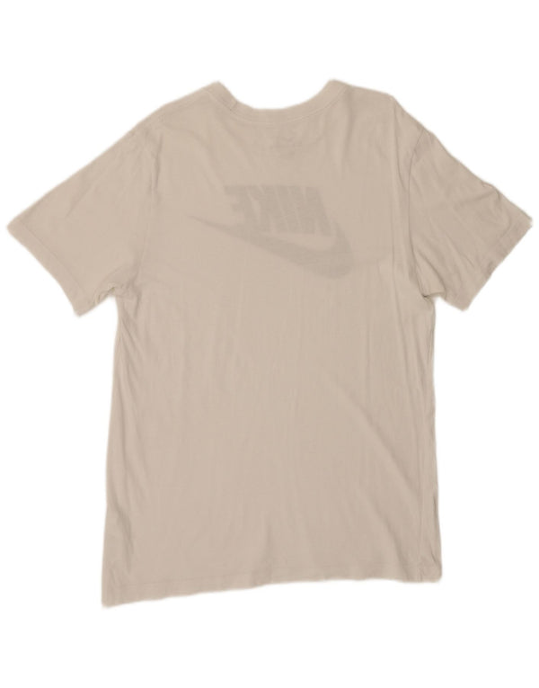 Nike T-shirt graphique pour homme en coton blanc moyen