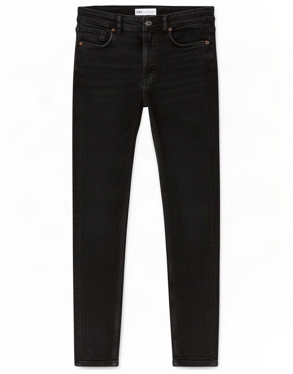 Zara Jean skinny femme EU 40 Medium W30 L27 Noir Coton