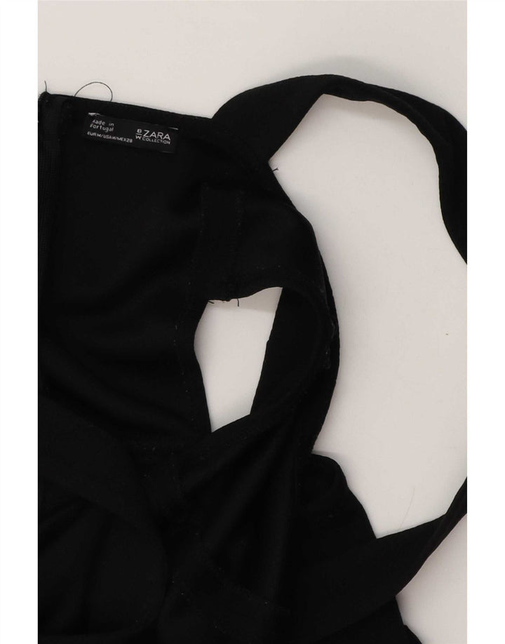 Zara Combinaison sans manches pour femme UK 12 Noir moyen