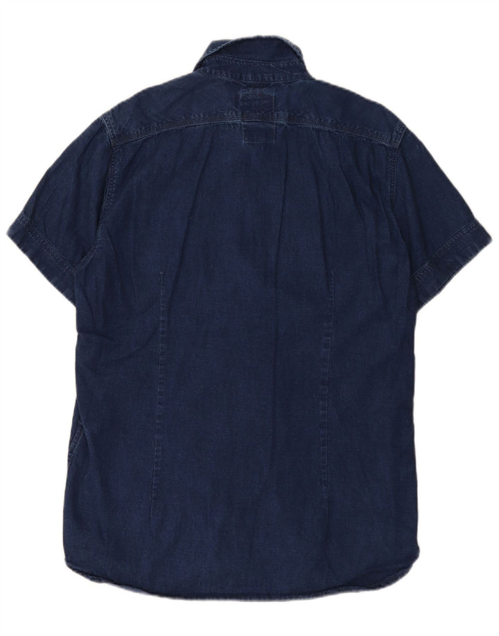 G-STAR Chemise en jean à manches courtes pour homme XL Bleu marine Coton