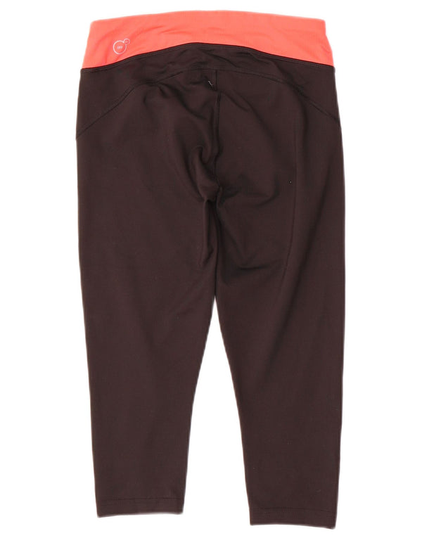 Puma Legging Capri Femme UK 8 Small Noir Colorblock Polyester