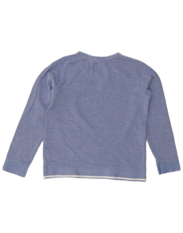 Crew Clothing Pull Col Garçon 9-10 Ans Bleu Moucheté Coton