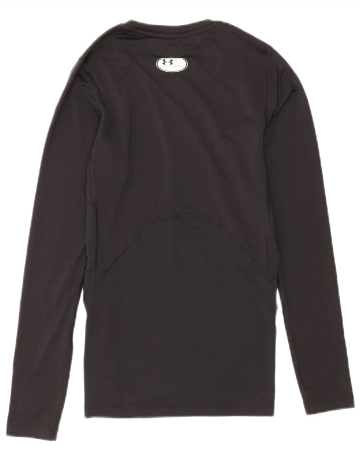 Under Armour Heat Gear Top à manches longues pour femme UK 10 Small Noir Polyester