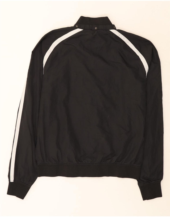 Fila Bomber Jacket Homme UK 40 Large Noir Colorblock Polyester