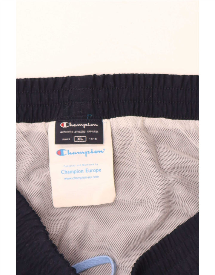 Champion Short de Bain Graphique Homme XL Bleu Marine Colorblock Polyester