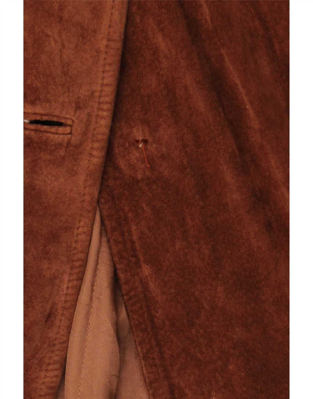 Facimp Pardessus En Daim Femme IT 44 Cuir Marron Moyen