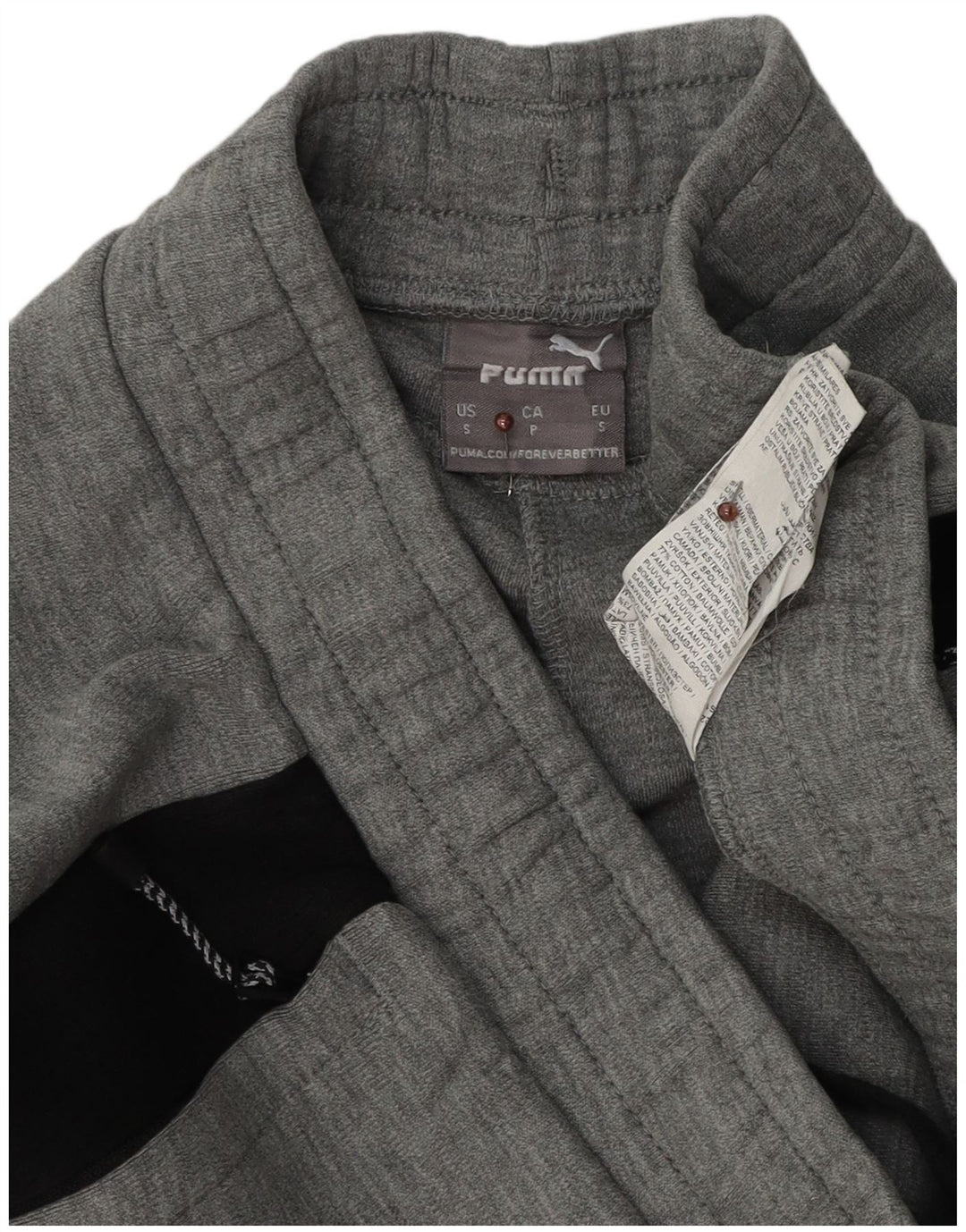 Puma Pantalon de Survêtement Homme Small Gris Colorblock Cotton