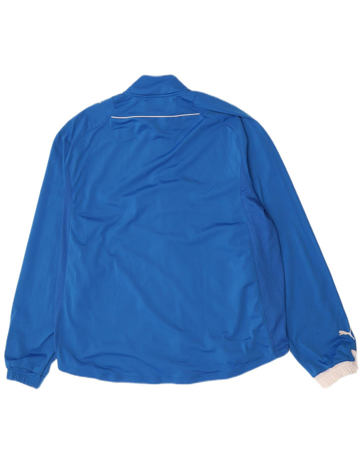 Puma Veste de survêtement pour homme 2XL Bleu Colorblock Polyester