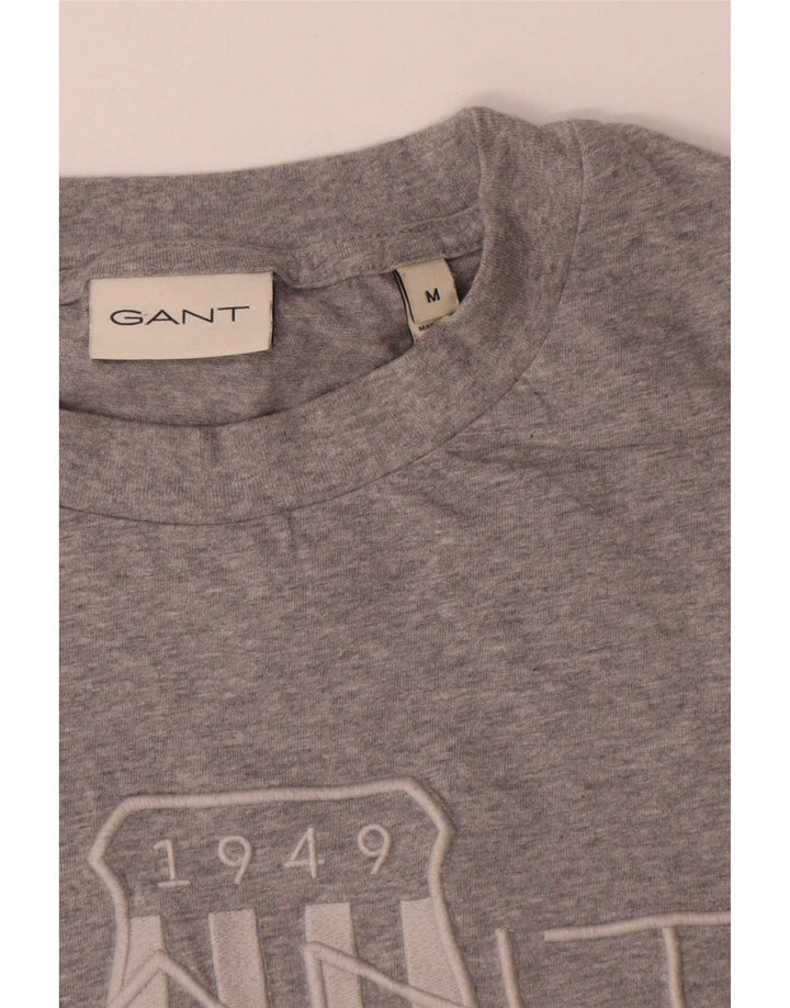 Gant T-Shirt Graphique Homme Gris Moyen Coton
