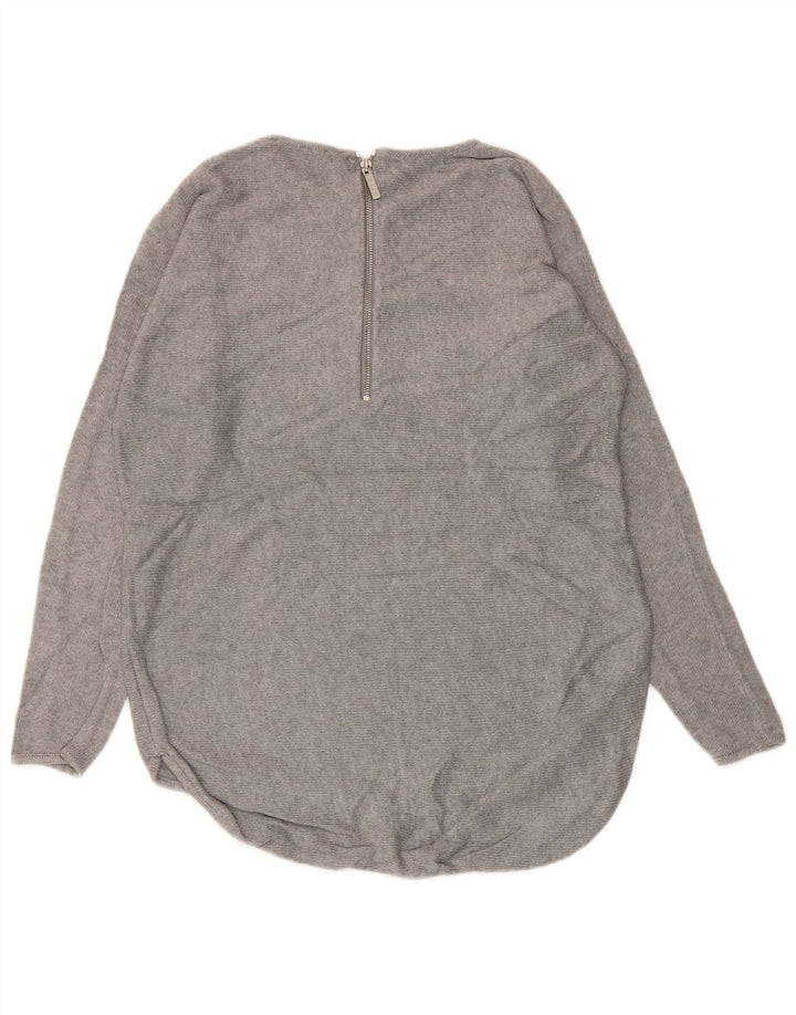 MICHAEL KORS Pull col bateau pour femme UK 14 Gris moyen