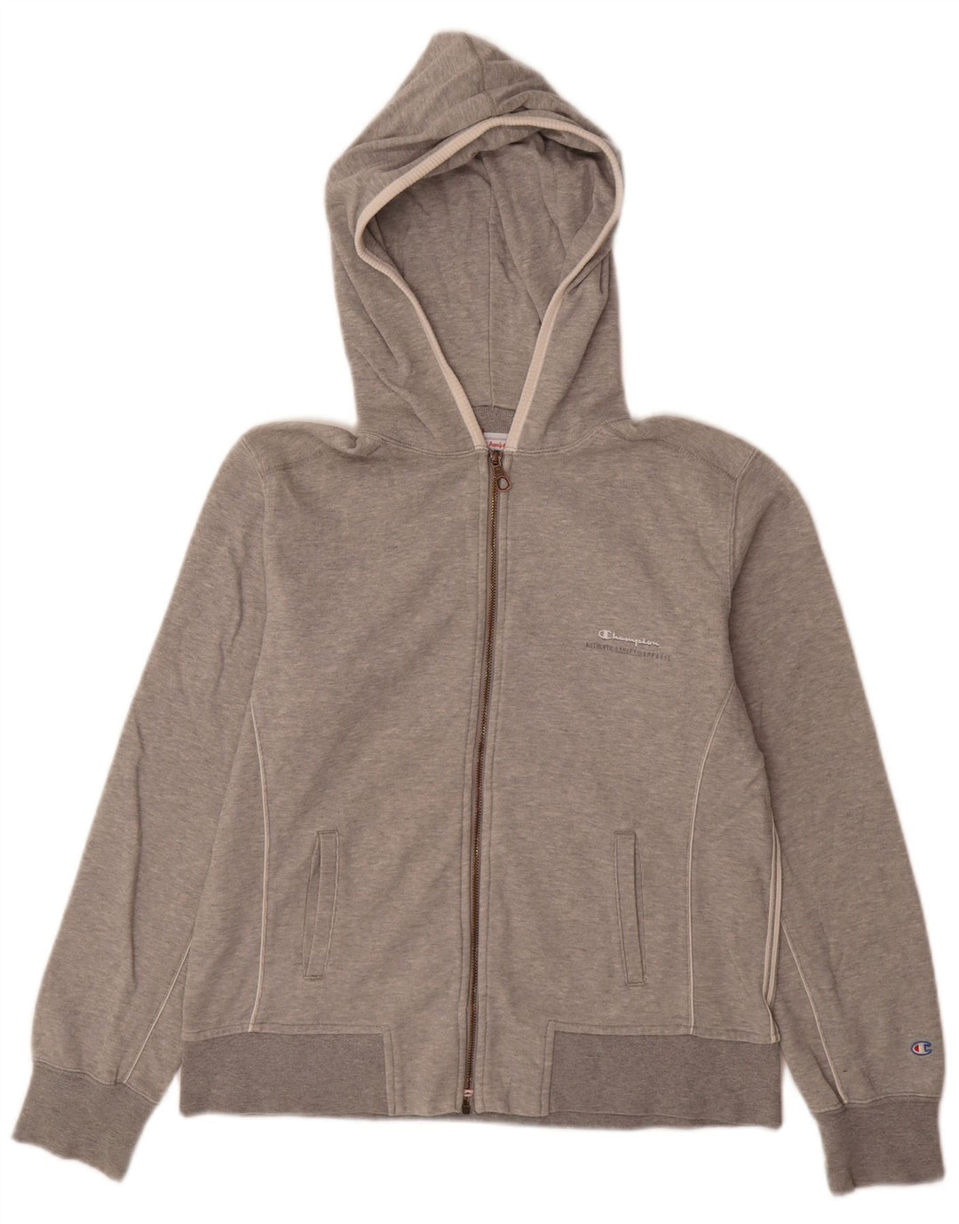 CHAMPION Pull à capuche zippé Heritage Classics pour femme UK 14 Large Gris