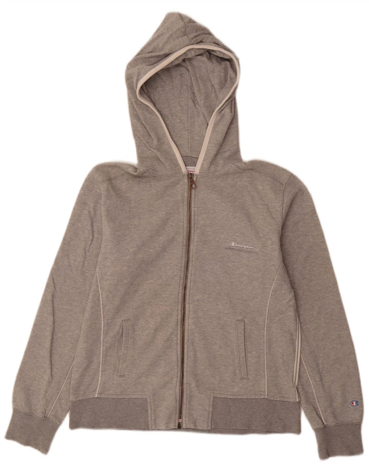 CHAMPION Pull à capuche zippé Heritage Classics pour femme UK 14 Large Gris